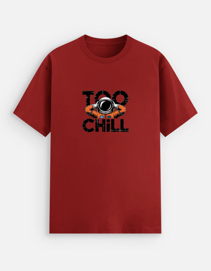 TOO CHILL Astronaut Graphic Tee | Trendy Oversized Streetwear T-Shirt