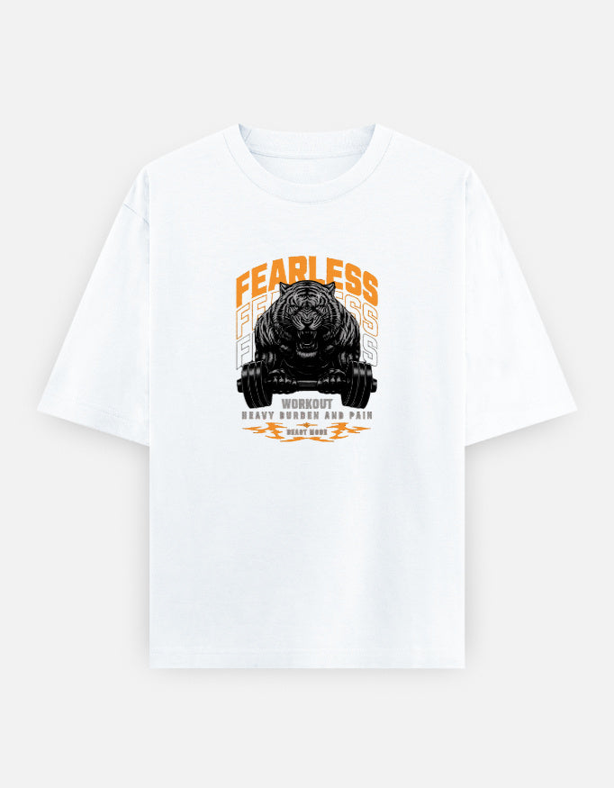Fearless Beast Mode – Hardcore Gym Workout OVERSIZE T-Shirt
