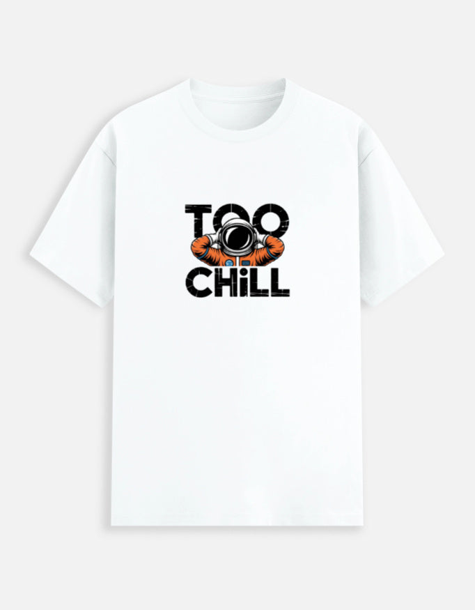 TOO CHILL Astronaut Graphic Tee | Trendy Oversized Streetwear T-Shirt