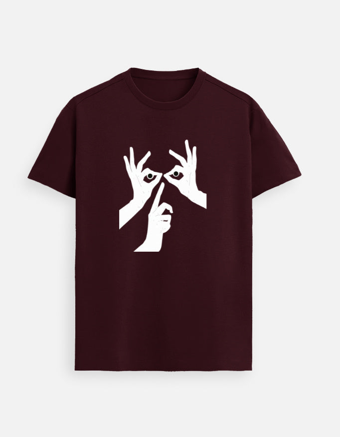 Black Hand Gesture Graphic T-Shirt – Minimal & Bold Streetwear